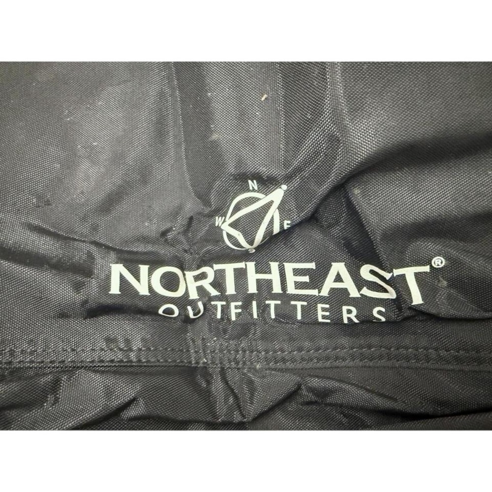 Northeast Outfitters Gear Bag Black Quilted Roll Top Buckle Outdoor Minimalist‎